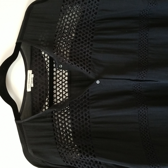 Isabel Marant Etoile Black Blouse CHAY- Size 6 - Picture 2 of 13